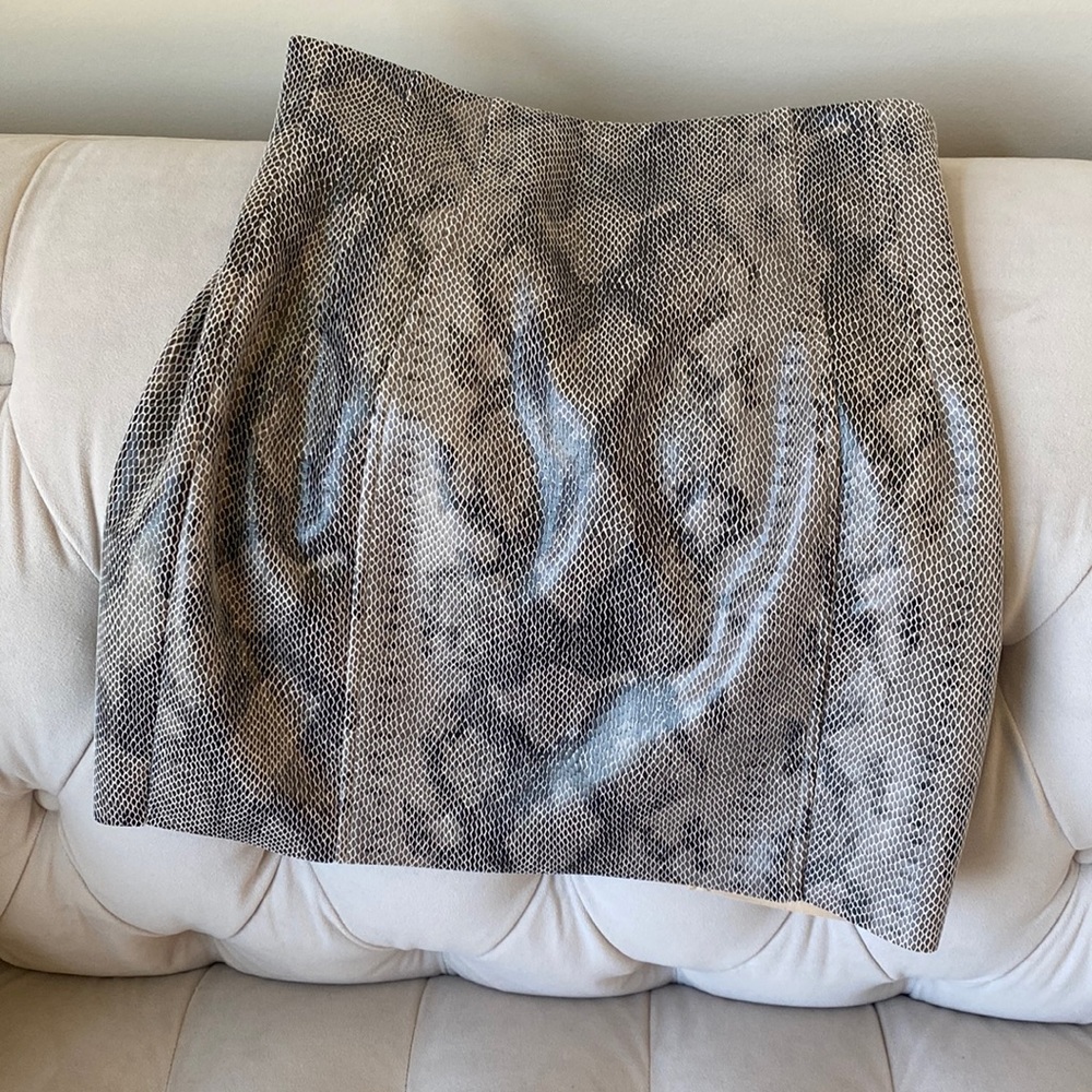 Faux leather snakeskin Zara skirt